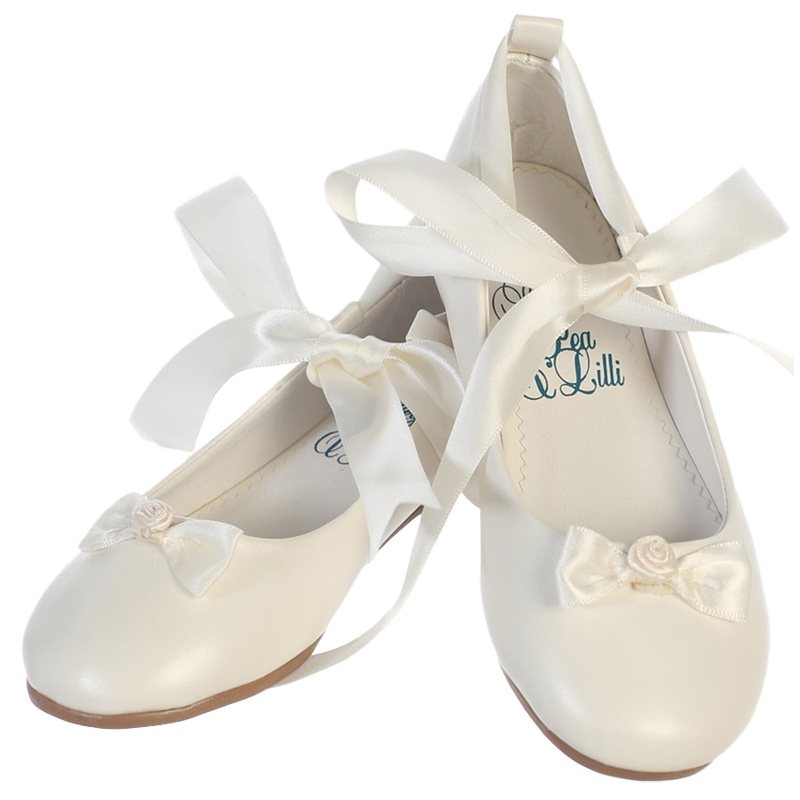 ivory ballet flats