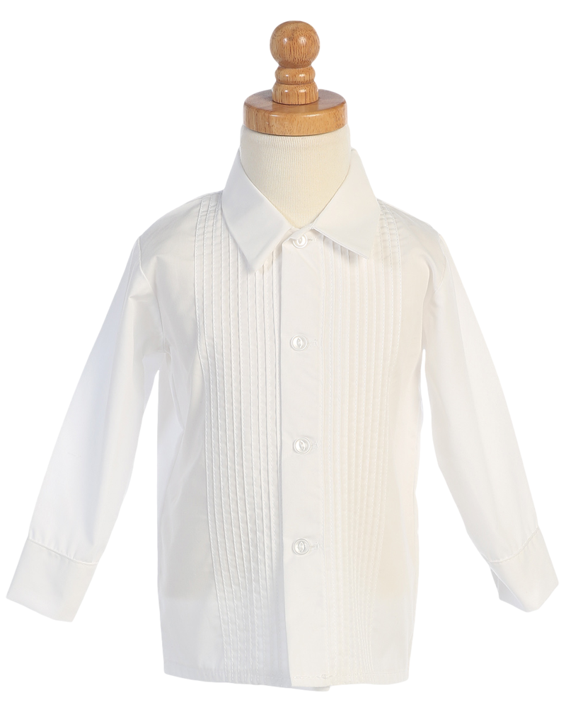 crisp white dress shirt