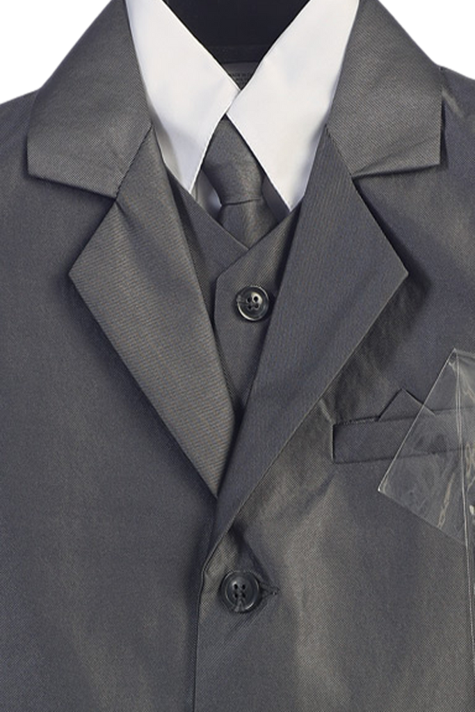 Pewter Grey Metallic 6 Pc Formal Dress Suit Boys – Rachel's Promise