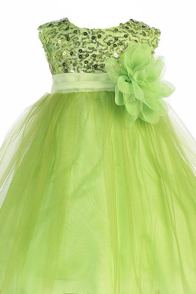 lime green baby dress