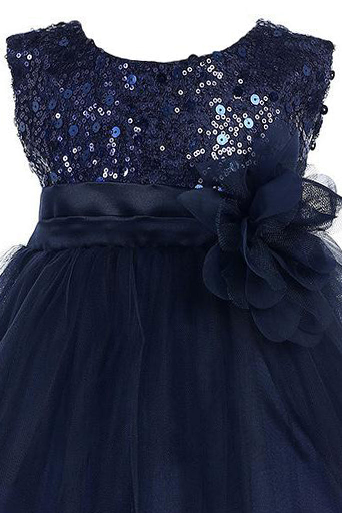blue gown for baby girl