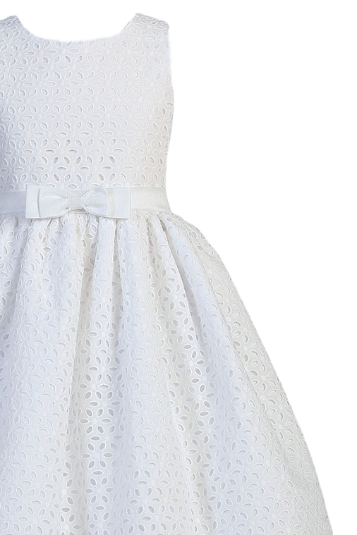 white eyelet dress girls