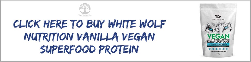 White Wolf Nutrition Vanilla Vegan Superfood Protein banner