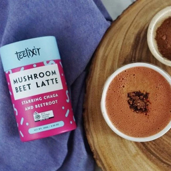 Mushroom Beet Latte by Teelixir