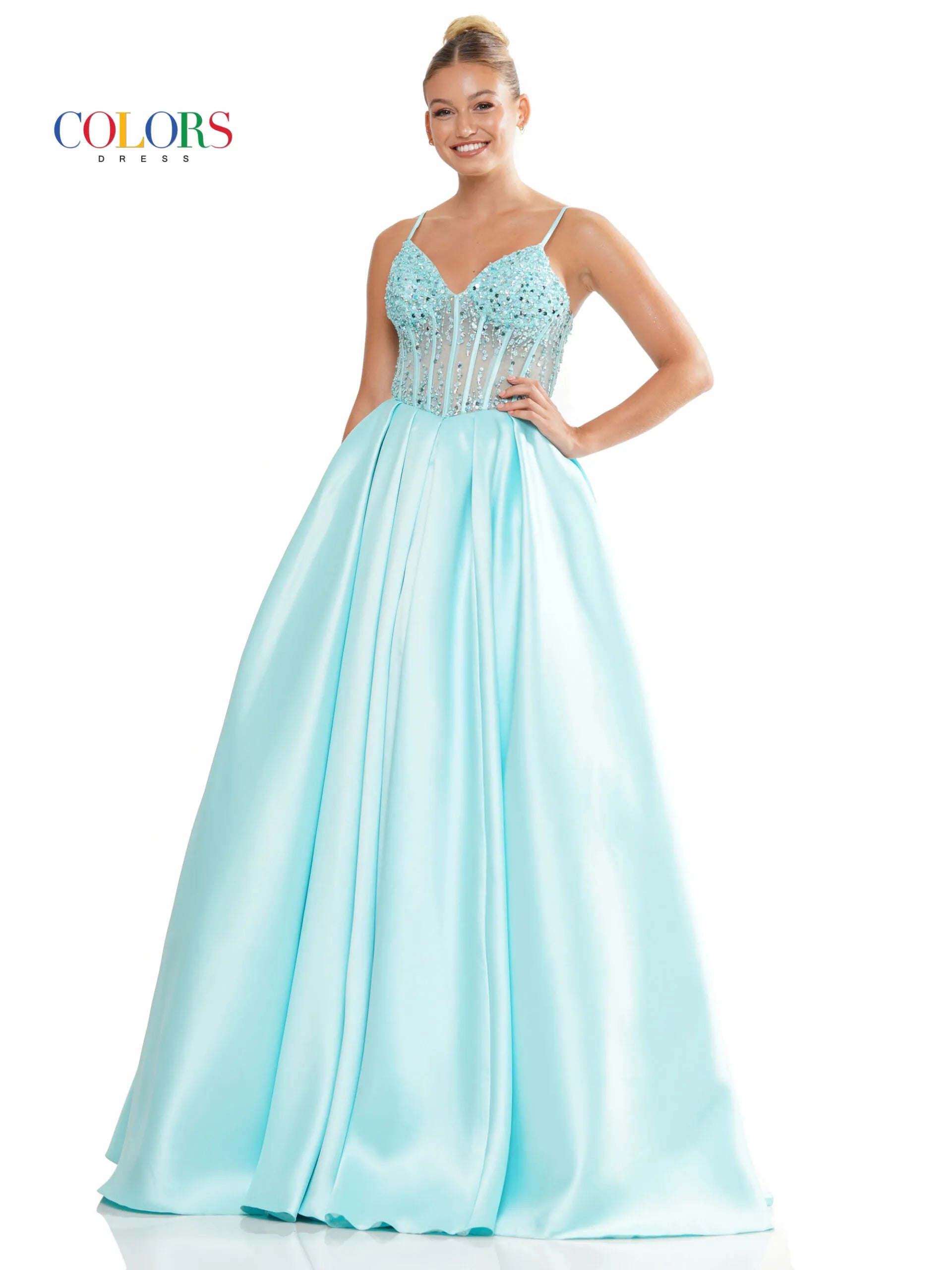 Mint blue prom dress hot sale
