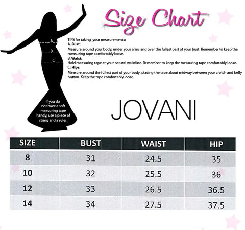 Jovani Size Chart Kids