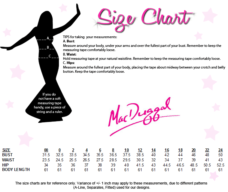Mac Duggal Size Chart Macduggal Prom Dress Pageant Gown