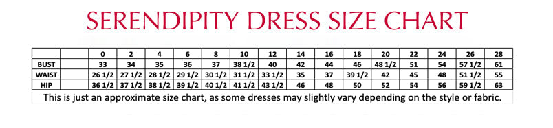 Stella Couture Size Chart Serendipity Glass Slipper Formals