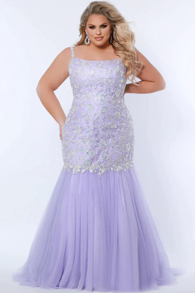 Lucci Lu 1256 Size 4 Lilac Corset Sequin BodySuit Formal Strapless Cor –  Glass Slipper Formals