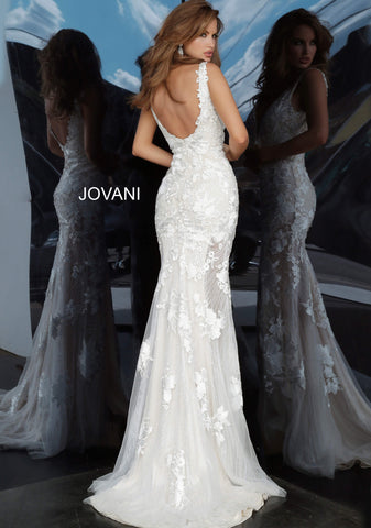 jovani white gown