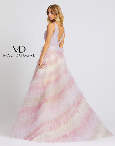 duggal ruffle ballgown