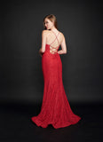 Nina Canacci 1523 Long Lace Prom Dress Pageant Gown