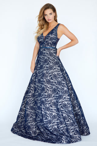 brocade evening dresses