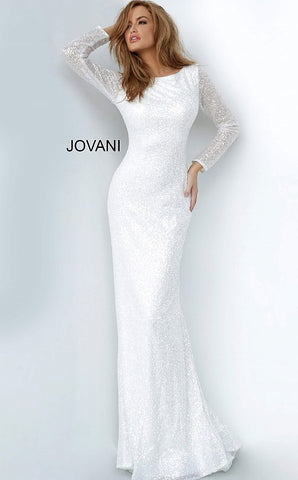 white long sleeve white dress