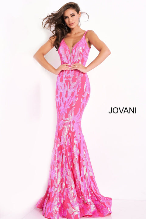 Jovani Plus Size 16 Prom One Shoulder Hot Pink Mermaid Dress on Queenly
