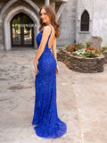 Primavera Couture 3905 Multi Dimensional Sequin Prom Dress