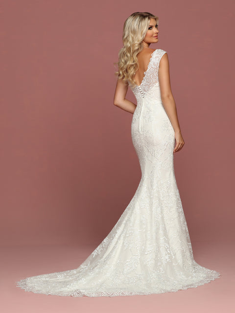 Davinci Bridal 50330 Lace Mermaid Wedding Dress Bridal Gown Sheer Back –  Glass Slipper Formals