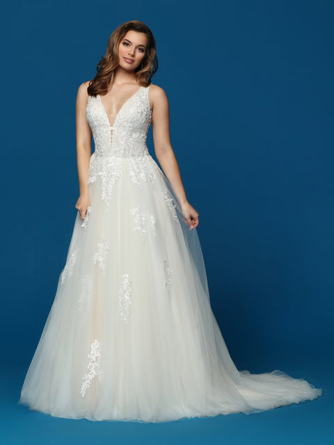 Fiora Square Neck Soft Tulle A-Line Wedding Gown J6875 by