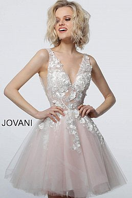 Jovani 66698 strapless bubble skirt homecoming dress – Glass Slipper Formals