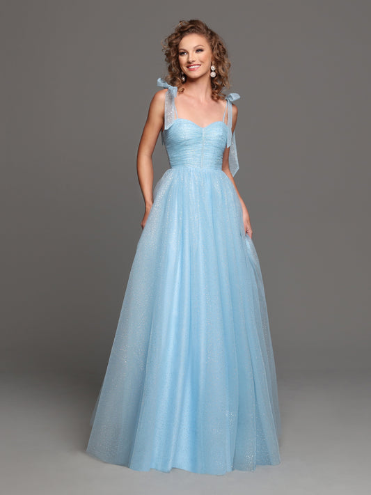 Corset-Bodice Long Pastel Prom Dress Ice Blue / 0