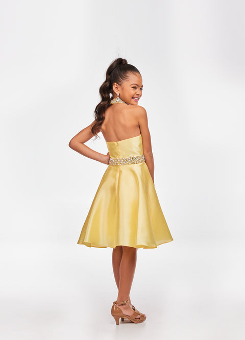 Marc Defang 8123k girls, kids preteens pageant interview dress puff sl –  Glass Slipper Formals