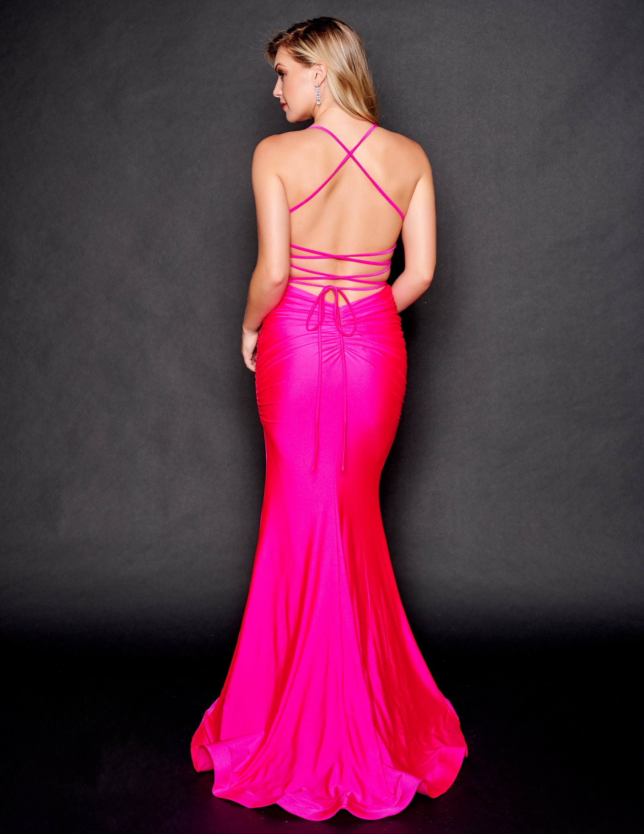 Nina Canacci 8207 Crystal Embellished Top Prom Dress – Glass Slipper ...