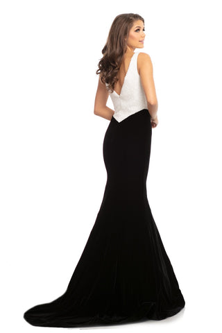 velvet pageant gown