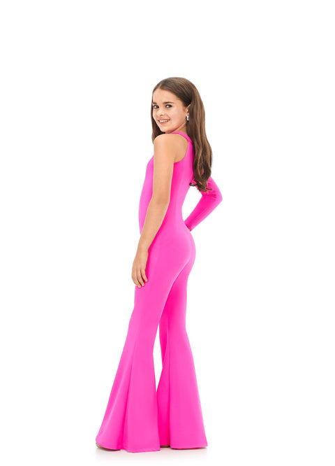 Campus Sutra Pink Self Pattern Jumpsuit