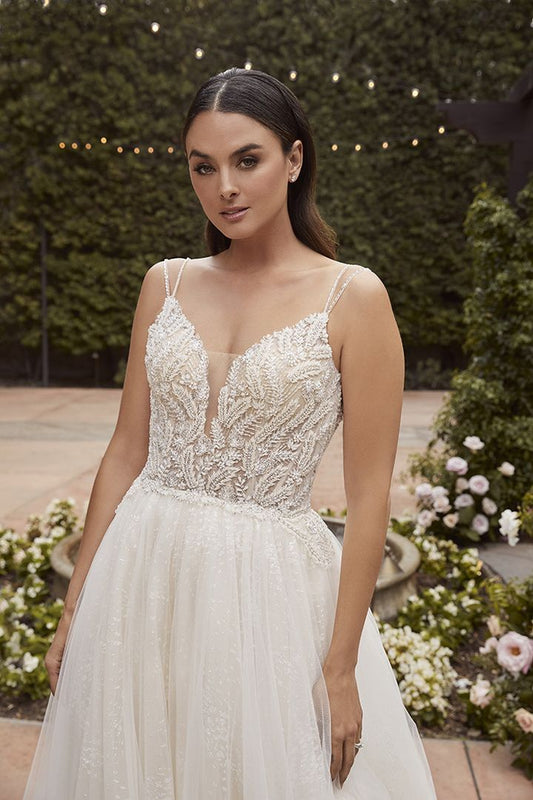 Casablanca Beloved BL286 Delilah Size 12 Lace A Line Wedding Dress Bri –  Glass Slipper Formals