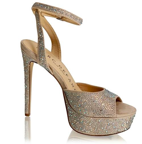 Marc Defang DEANNA SILVA AB Crystal Platform Pageant heel prom shoes ...