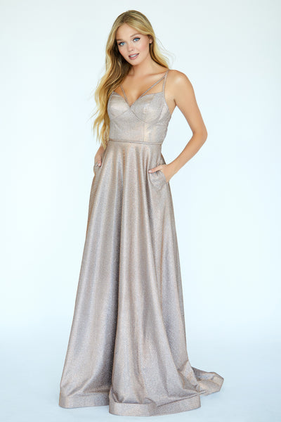 jolene formal glitter velvet dress