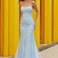 Amarra 88550 Long Fitted Lace Backless Corset Prom Dress Mermaid Pageant Gown Scoop Dress to impress on prom night with AMARRA 88550. This sweep-you-off-your-feet gown is as beautiful as it is chic. It features a fitted silhouette, a lace appliqued bodice, and a flared hem with a scoop neckline. 