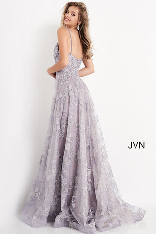 Jovani JVN06474 Long Lace A Line Ballgown Prom Dress Glitter Corset Fo ...