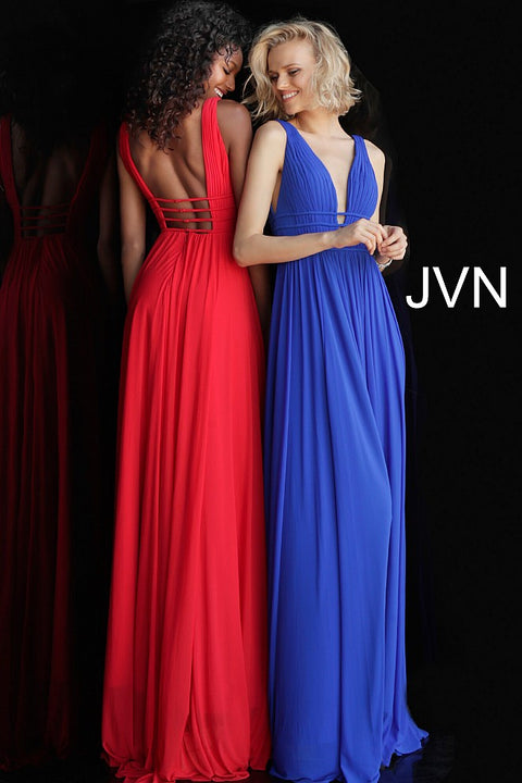 Jovani JVN 41677 size 0 Navy/Gold Prom Dress embellished v neckline ov –  Glass Slipper Formals