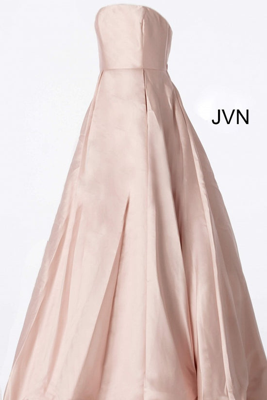 Jvn By Jovani 62633 Strapless Straight Neckline Prom Dress Ballgown Evening Gown Glass Slipper 0642