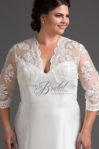 plus size lace jacket for wedding