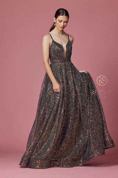 Nox Anabel CU 1192 Size 16 Blush Long 3d Floral Lace Corset Ballgown P –  Glass Slipper Formals