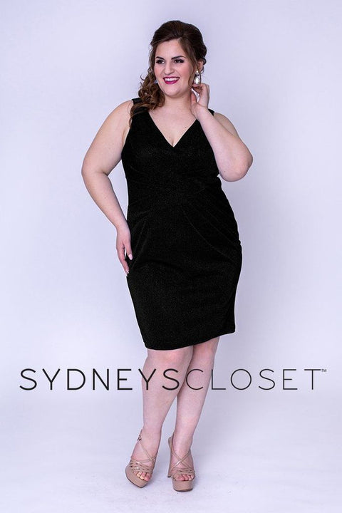 Sydney's Closet 8094 Size 26 Pink Berry Short Fit & Flare Prom Dress P – Glass  Slipper Formals