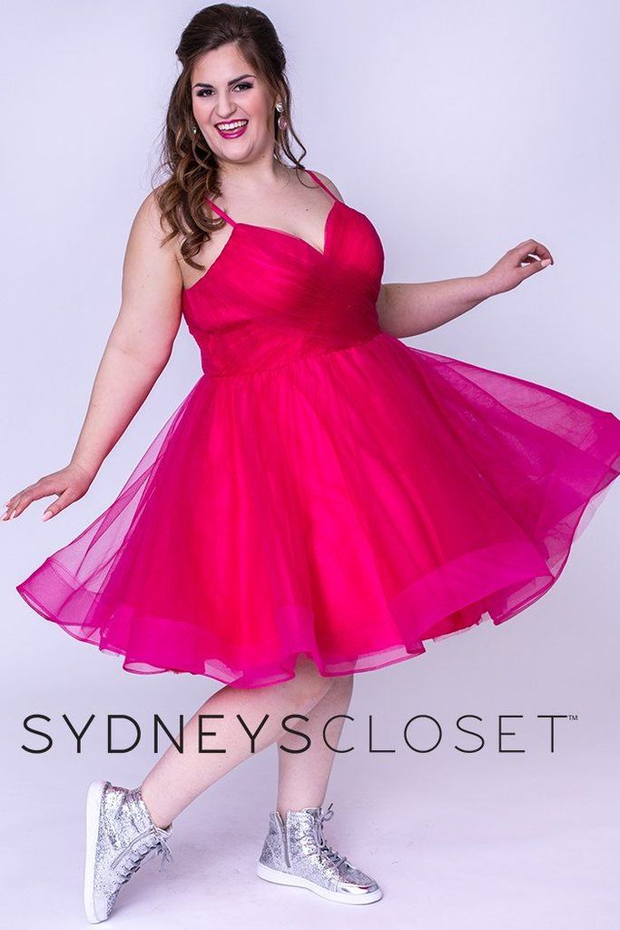 Sydney's Closet 8094 Size 26 Short Fit & Flare Prom Dress Plus Homecom ...
