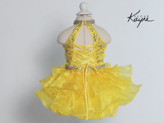 Cupcake Pageant Dresses Girls Gowns – Tagged High Neck – Glass