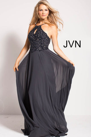 jovani charcoal prom dress