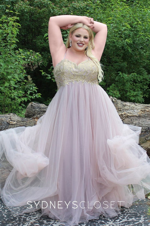 Sydney's Closet Plus Size Prom SC7352 Wedding Dresses