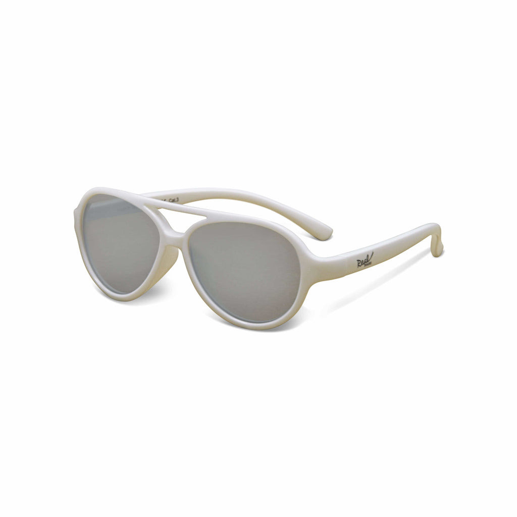 Surf Sunglasses: White (Unbreakable, 100% UVA UVB Protection