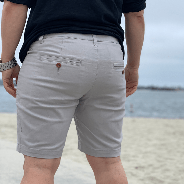 grey chino shorts