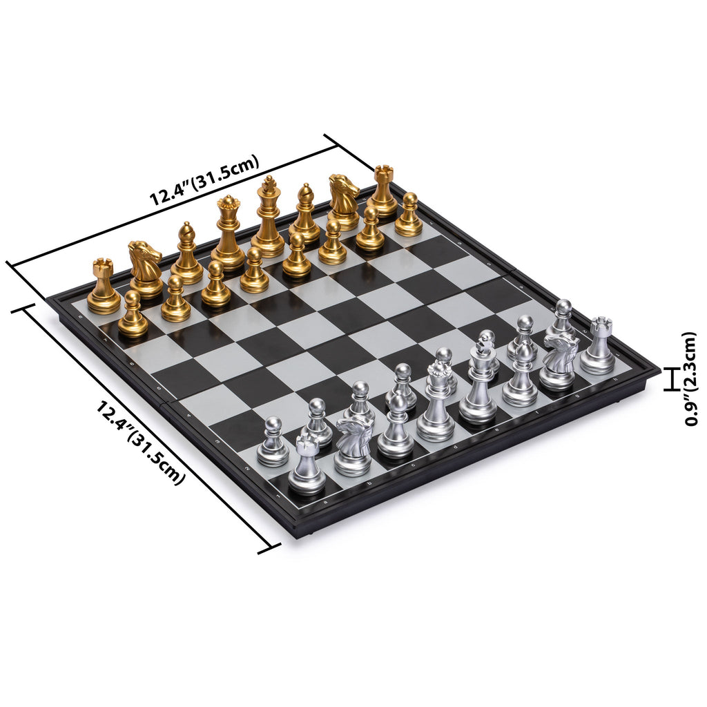Toyvian Conjunto de jogo de xadrez xadrez japonês Shogi magnético