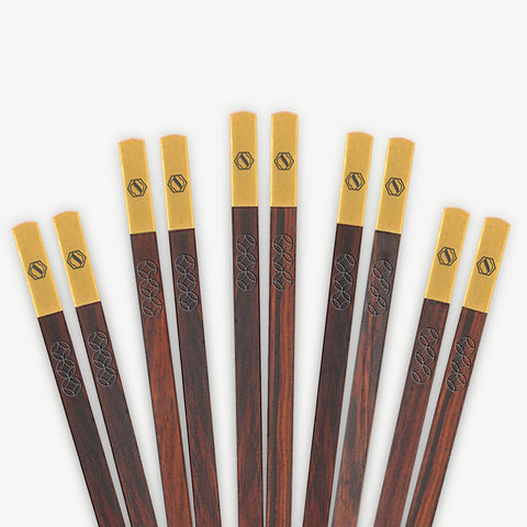 Rosewood Chopsticks Set of 5