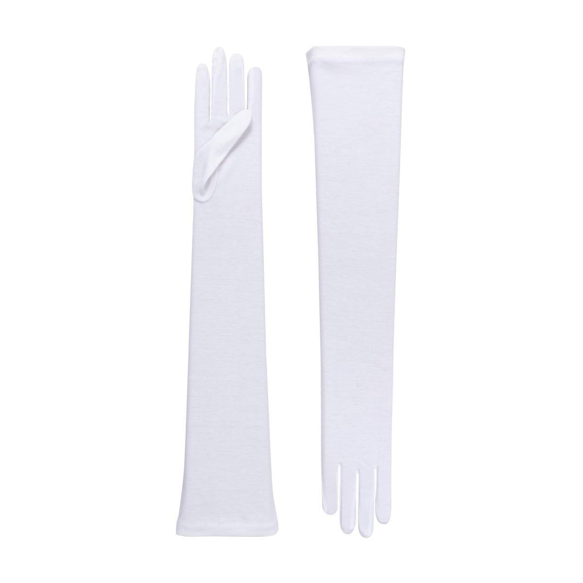 Fancy White 100% Cotton Girl's Gloves-Various Sizes