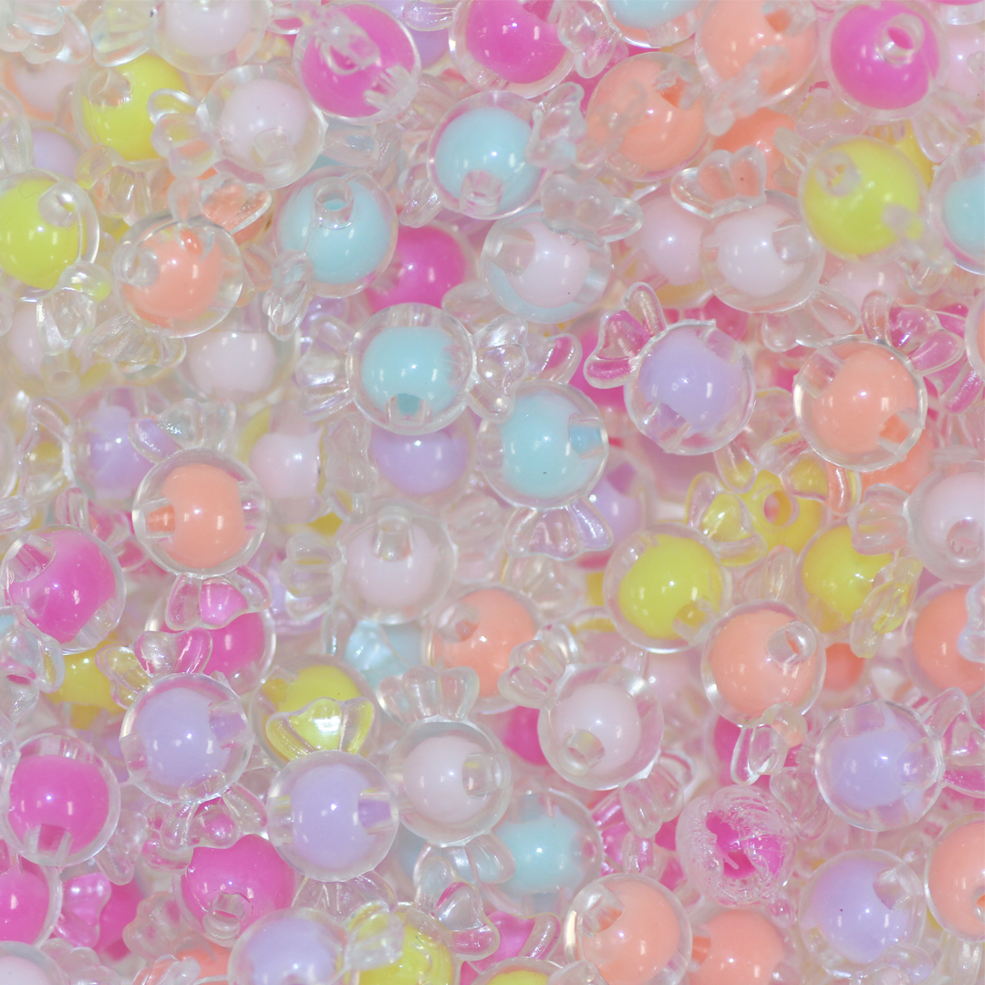 Plastic Beads Bulk Bag, Pony Beads, Multicolour, 9.5mm, Sold Per pkg o -  Butterfly Beads and Jewllery