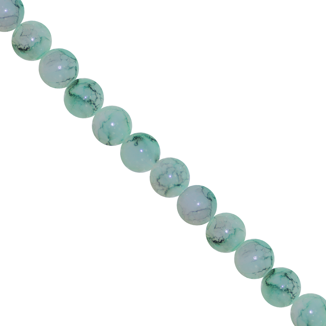 Marble Style Glass Beads, Tie Dyed, 4mm, Approx 200 pcs per strand,  Available in Multiple Colours