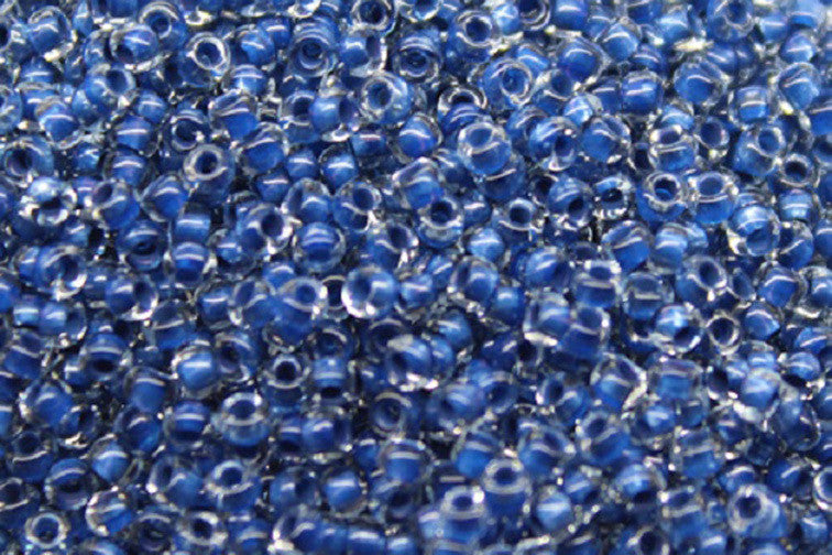 Lot (1500) Czech vintage dark blue glass seed beads